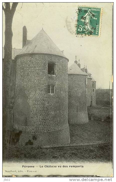 Péronne - Le Chateau Vu Des Remparts - Peronne