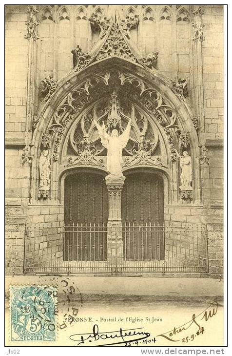 Péronne - Portail De L'Eglise St-Jean - Peronne