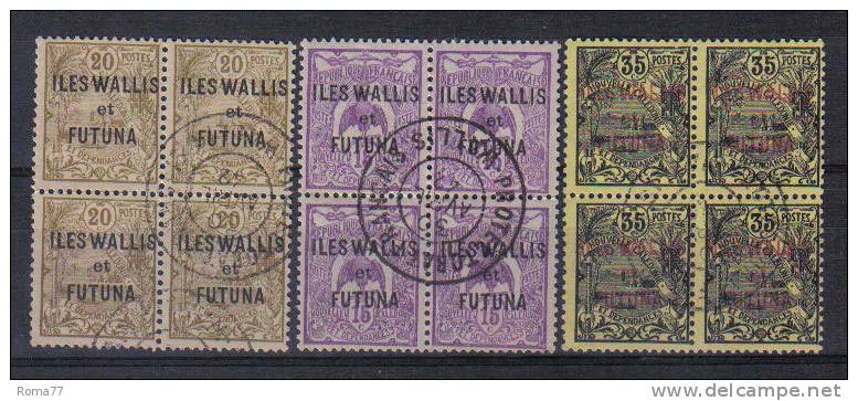 PC583 - ILES WALLIS ET FUTUNA , 3 Quartine Diverse. - Ungebraucht