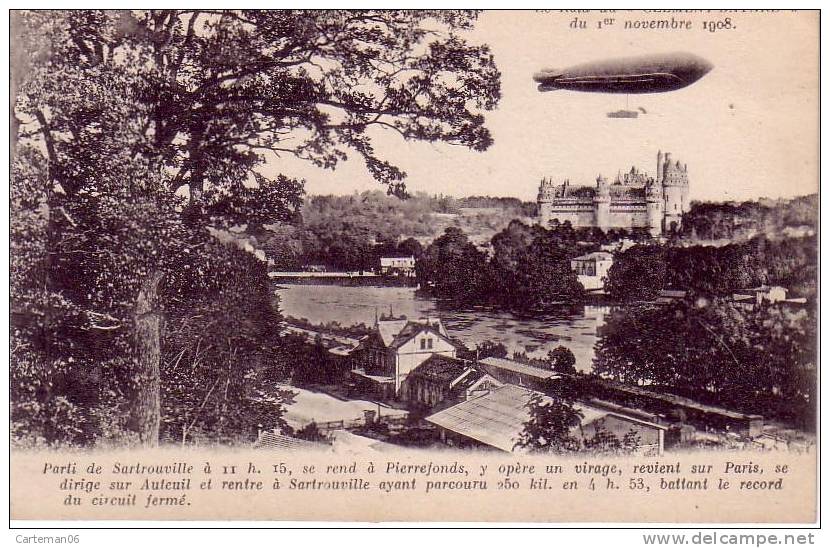 78 - Sartrouville - Le Raid Du "Clément-Bayard" Du 1er Novembre 1908 - Sartrouville