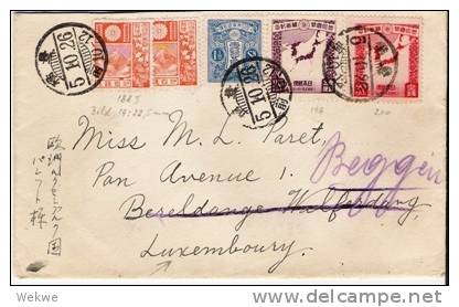 J513/  JAPAN - Tojohashi-Luxemburg, Volkszahlung 26.10.1930 - Storia Postale