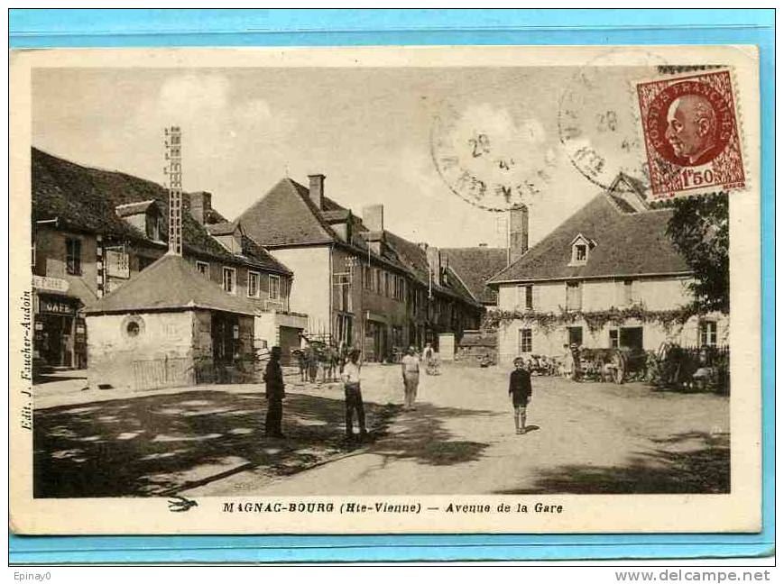 B - 87 - MAGNAC BOURG - Avenue De La Gare - Autres & Non Classés