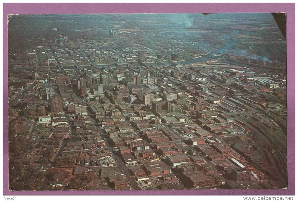 Des Moines - Aerial Photograph 1960´s- The State Capitol Downtown, And Junction Of Des Moines And Raccoon Rivers - - Des Moines