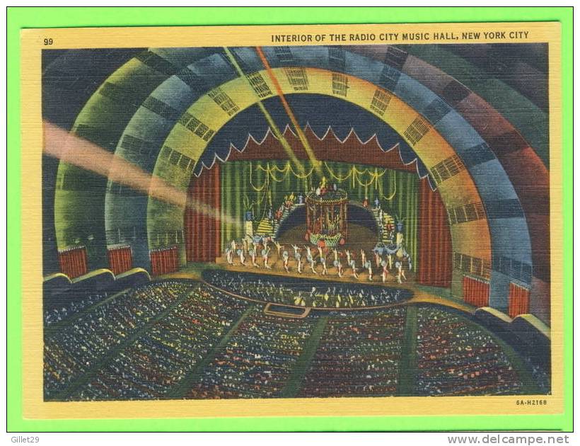 NEW YORK CITY, NY - INTERIOR OF THE RADIO CITY MUSIC HALL -  ALFRED MAINZER - - - Time Square