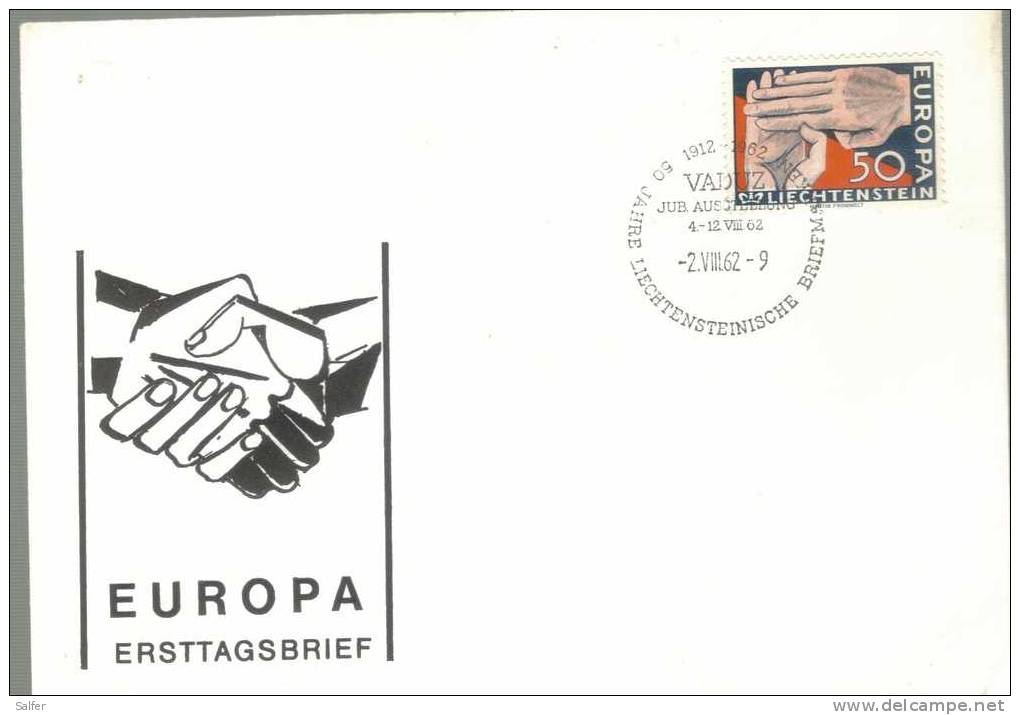 FDC - 1962  LIECHTENSTEIN - 1962