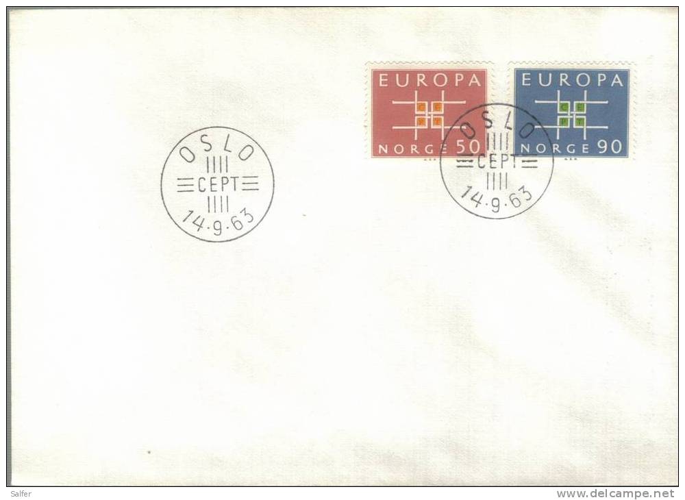 FDC - 1963  NORWEGEN - 1963