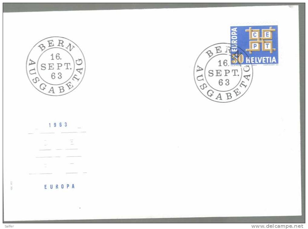 FDC - 1963  SCHWEIZ - 1963