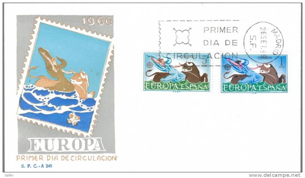 FDC - 1966  SPANIEN - 1966