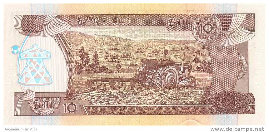 ETHIOPIA   10  BIRR  1992/2000  KM#48b  PLANCHA/UNC/SC    DL-6137 - Ethiopia