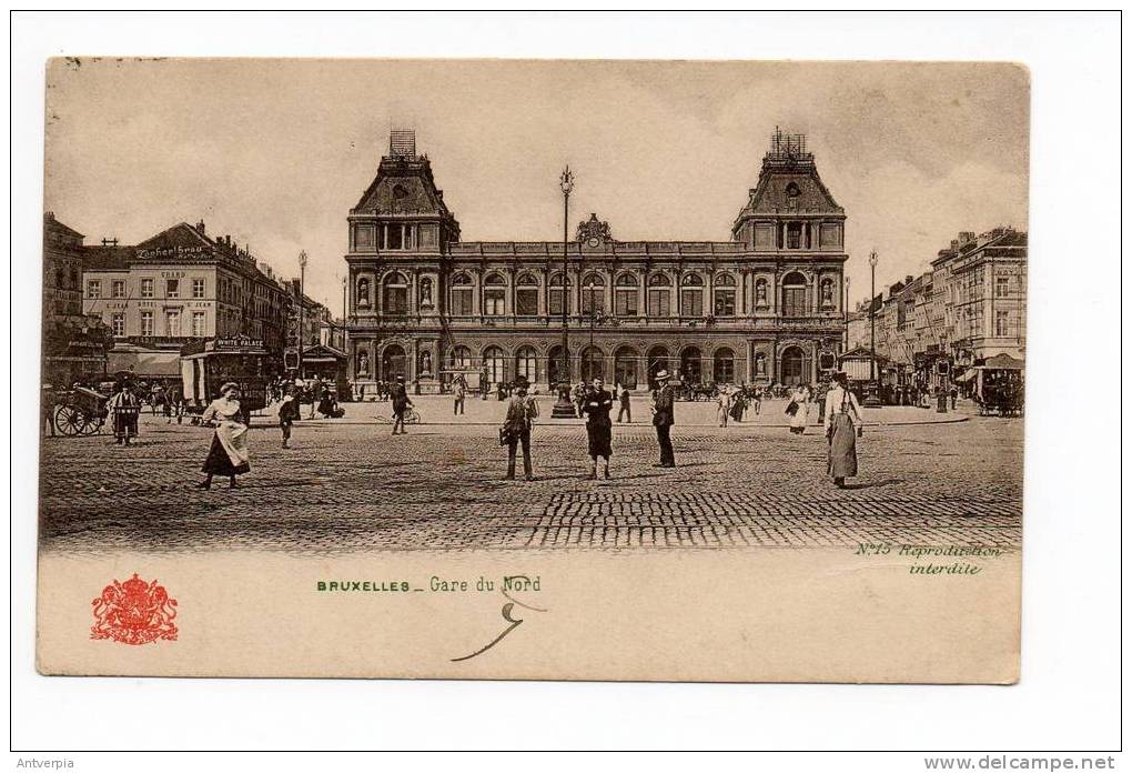 BRUXELLES Gare Du Nord (1905) - Chemins De Fer, Gares