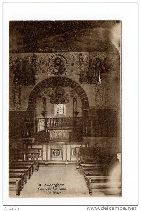 OUDERGEM-AUDERGHEM Chapelle Saint Anne (l´interieur) Carte Vierge Edit .renard-collin - Oudergem - Auderghem