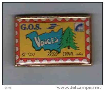 Pin´s  LA  POSTE    G.O.S    VOSGES  ( 88 ) - Postes