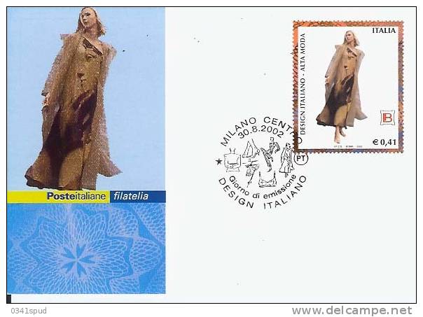 2002 Italia  Carte Maximum   Mode Moda  Textile Tessile - Textiel