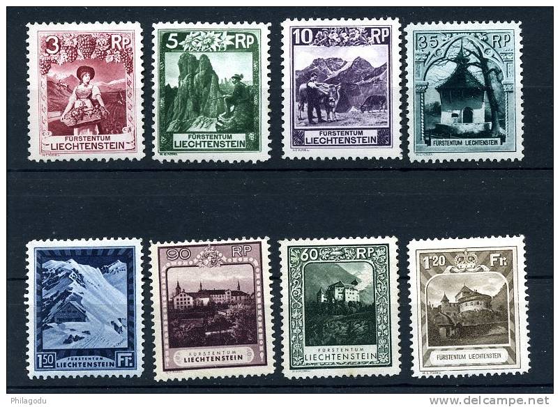 Liechtenstein  1930     94/107*  Charnière  Cote 650 € - Neufs