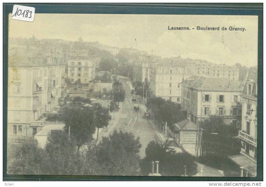 LAUSANNE - BOULEVARD DE GRANCY -  TB - Grancy