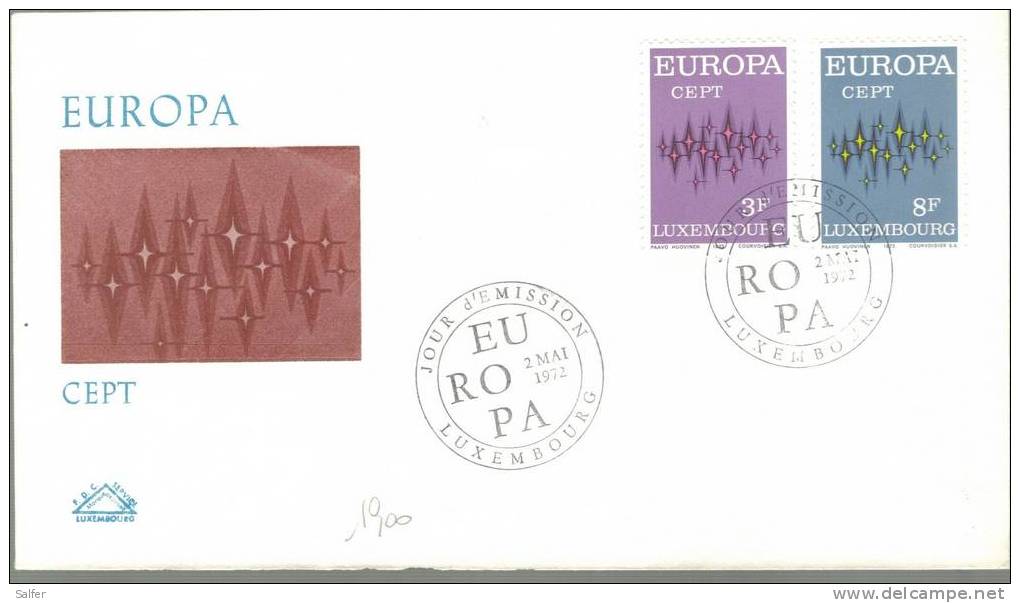 FDC - 1972 LUXEMBOURG - 1972