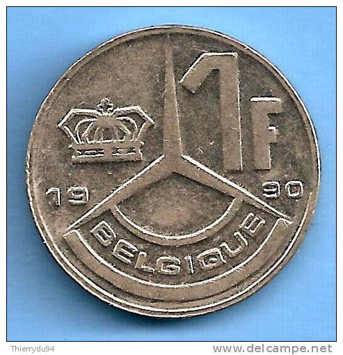 Belgique 1 Franc 1990 Frc Belgium - 1 Franc
