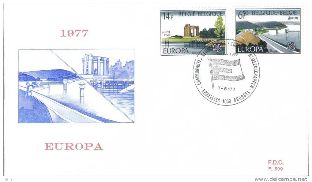 FDC - 1977  GELGIEN - 1977