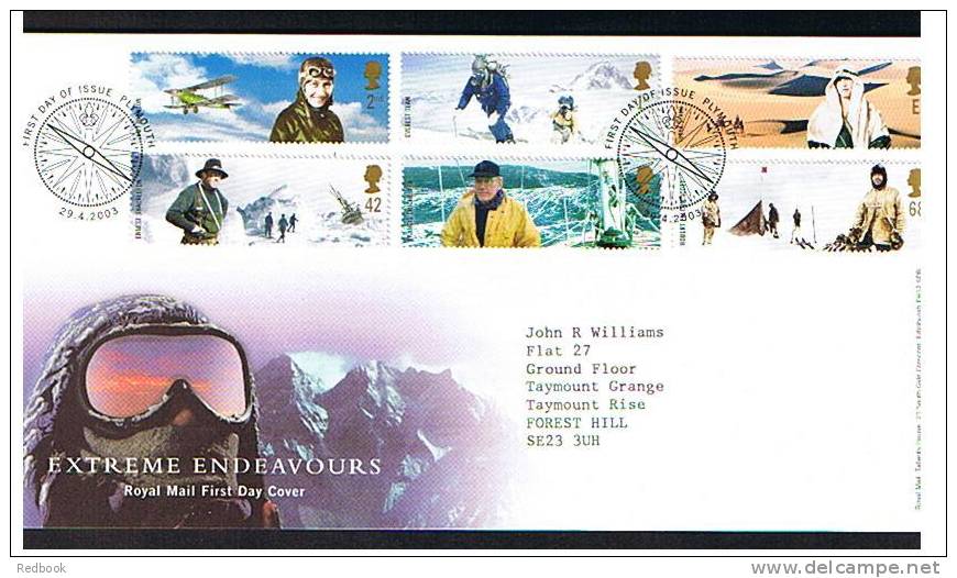 2003 Endeavours GB FDC First Day Cover - Ref B142 - 2001-2010 Decimal Issues