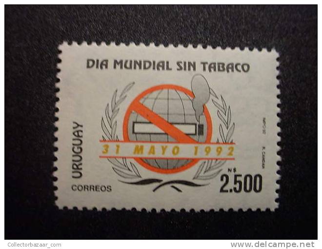 URUGUAY STAMP MNH Sc#1416 MEDICINE Health Tobacco - Droga