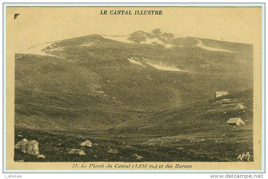 BREZONS - Le Plomb Du Cantal Et Des Burons - Très Belle Carte - Autres & Non Classés