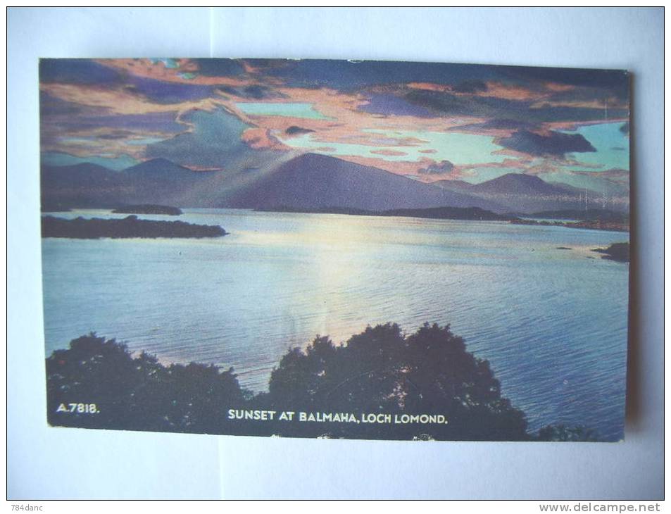 LOCH LOMOND - Sunset At Balmaha - Stirlingshire