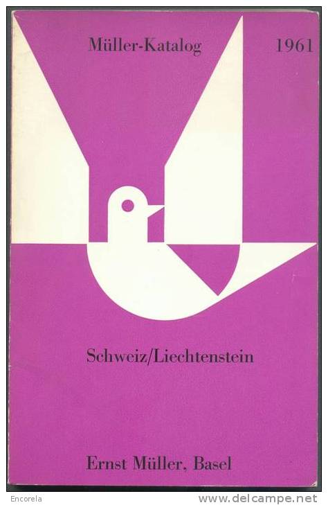 MÜLLER-KATALOG 1961 - Schweiz/Liechtenstein, Basel, 263 Pp.  TB - 4075 - Switzerland