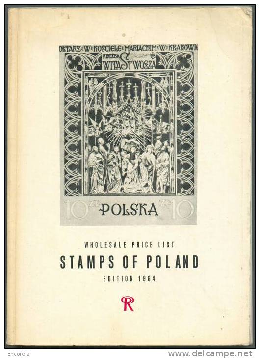 POLSKA Wholesle Price List STAMPS Of POLAND, 1964 Warsawa, 215 Pp.  B/TB - 4077 - Autres & Non Classés