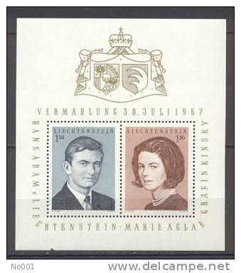 Liechtenstein  BF 10   * *  TB   Mariage Princier   Cote 4.5 Euro - Unused Stamps