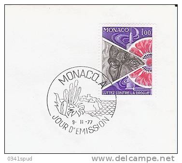 1977 Monaco  FDC Drogue  Droga  Drug - Drogen