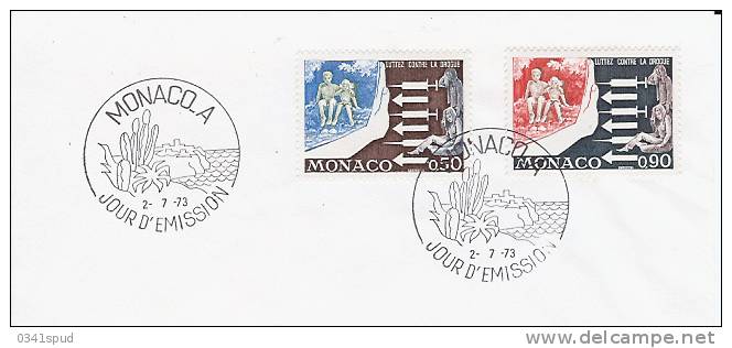 1973 Monaco  FDC Drogue  Droga  Drug - Drogue