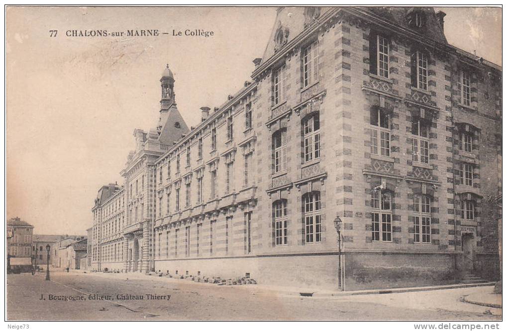 Cpa Du 51.  Châlons Sur Marne  - Le Collège - Châtillon-sur-Marne