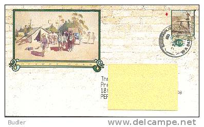 AUSTRALIA : 1990: Post. Stat. : GOLD,WATER,GOLD DIGGER,TENT,ENCAMPMENT, - Entiers Postaux