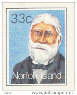 NORFOLK ISLAND : 1980 : Post. Stat. : CORNISH QUINTAL,WHALING,NAVIGATION,ROWING BOAT,BARBE,BEARD, - Other (Sea)