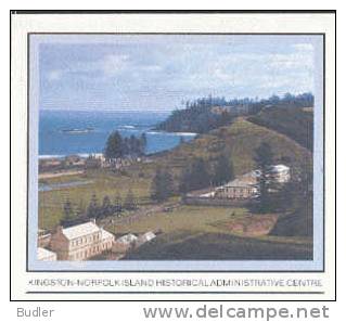 NORFOLK ISLAND : 1980 : Post. Stat. : KINGSTON,BAY,BUILDINGS,LEGISLATIVE ASSEMBLY,ADMINISTRATIVE OFFICES,COURT HOUSE,DES - Other (Sea)