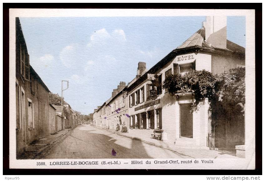 77 LORREZ LE BOCAGE - Hotel Du Grand Cerf - Route De Voulx - Lorrez Le Bocage Preaux