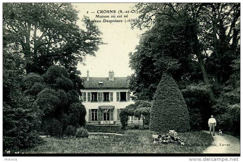 Belle CPA Neuve - Crosnes - Maison Où Est Né Boileau-Despréaux (1636) - Crosnes (Crosne)