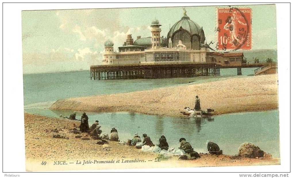 La Jetée-Promenade Et Lavandière - Petits Métiers