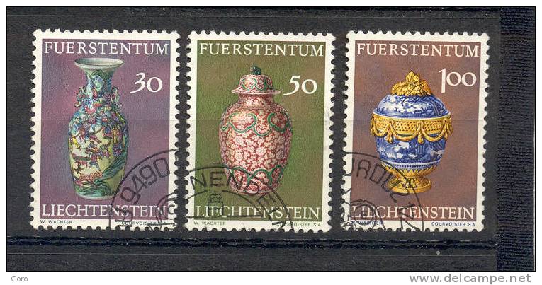 Liechtenstein  1974.-  Y&T Nº  545 Y 547/48 - Gebraucht
