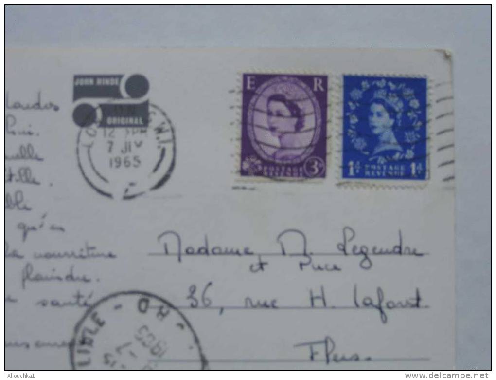 1965 MARCOPHILIE LETTRE DE GREAT-BRITAIN: LONDON BARNET POUR FLERS DE L'ORNE 61 / FRANCE BY AIR MAIL PAR AVION CPA ST PA - Machines à Affranchir (EMA)