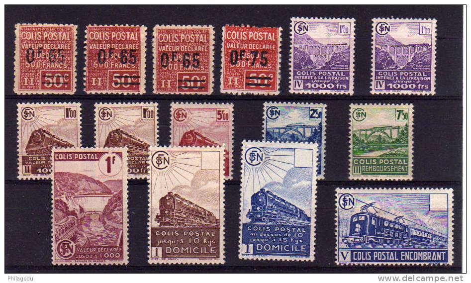France 1941 +  Chemins De Fer  174 / 82 Incomplet Neuf Et Charnière + Cote  56 E - Mint/Hinged