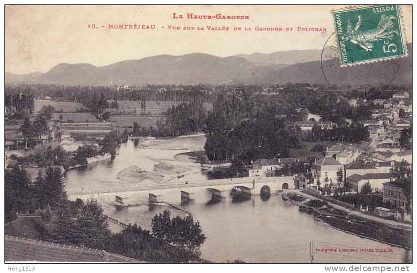 Montrejeau - Vue Sur La Vallée De La Garonne Et Polignan - Montréjeau