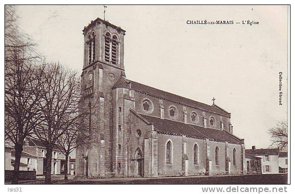 Dép 85 - R944 - Chaillé Les Marais - L´église  - Bon état - Chaille Les Marais