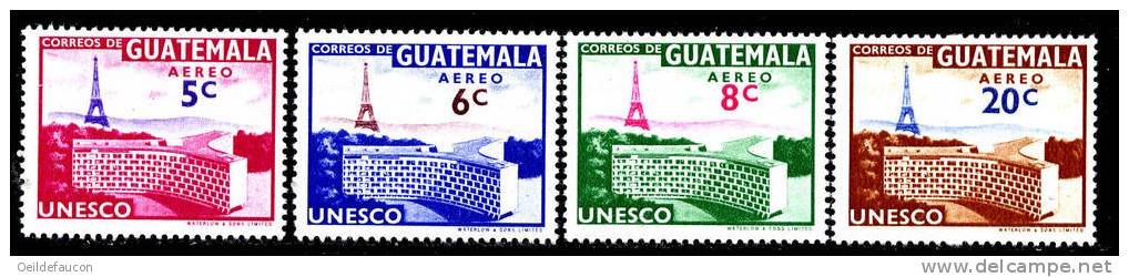 GUATEMAMA - Yvert - PA 262/65**  - Cote 5 € - UNESCO