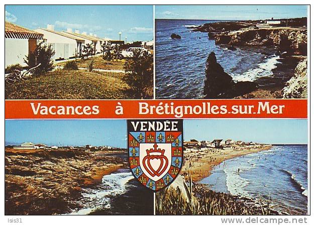 Dép 85 - S01 - Brétignolles Sur Mer - Multivues -  Bon état  - Semi Moderne Grand Format - Bretignolles Sur Mer
