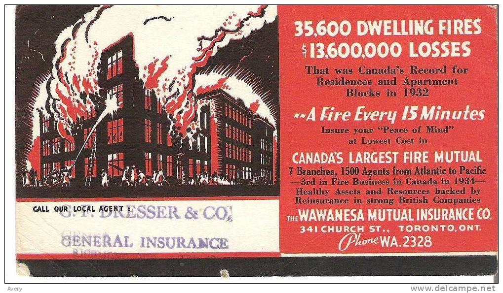 G. F. Dresser & Co. General Insurance - Richmond, Quebec - Wawanesa Mutual Insurance Co. - Toronto - Bank & Insurance