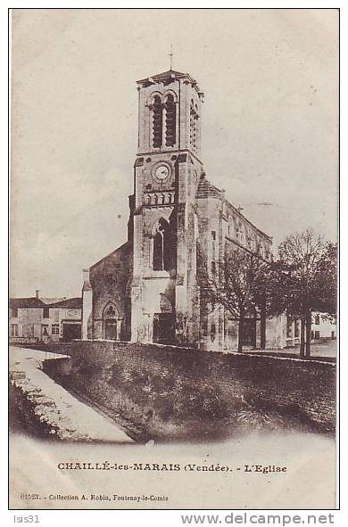 Dép 85 - R925 - Chaillé Les Marais - L´église - Bon état Général - Chaille Les Marais