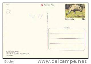 AUSTRALIA : 1981 : Post.Stat. : FAUNA,BIRDS,EMU,KOOKABURRA,LORIKEETS, - Postwaardestukken