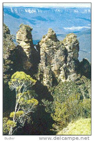 AUSTRALIA : 1981 : Post.Stat. : THE THREE SISTERS,GEOLOGY,ROCHER,ROCS,MOUNTAINS,COUNTRY, - Entiers Postaux