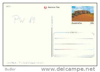 AUSTRALIA : 1981 : Post.Stat. : AYERS ROCK,GEOLOGY,MONOLITH,MOUNTAIN, - Entiers Postaux